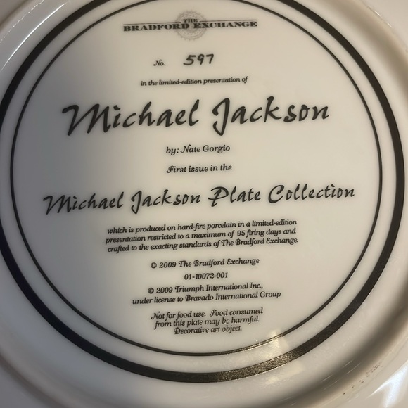 Michael Jackson plate - Picture 2 of 4